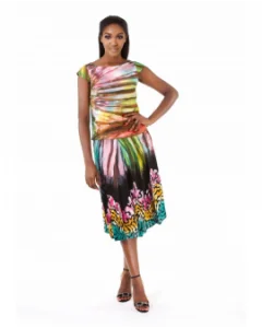 Floral Print Wrap Dress lorem ipsum