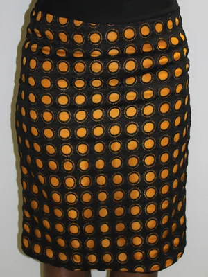 Kemi Circle Lace Skirt - Mustard