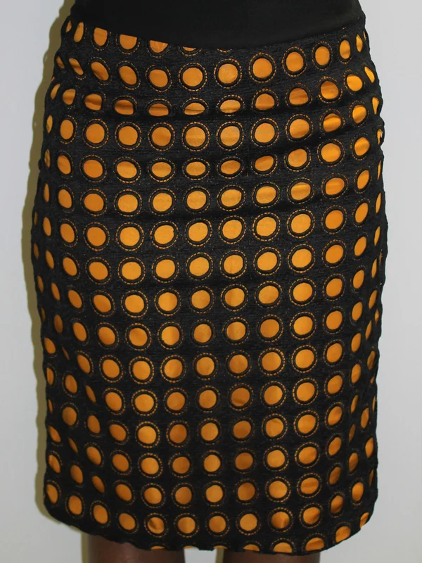 Kemi Circle Lace Skirt - Mustard