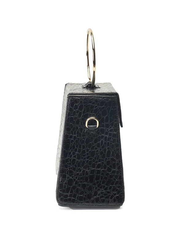LADY D BAG CROCO OCRE - View 4