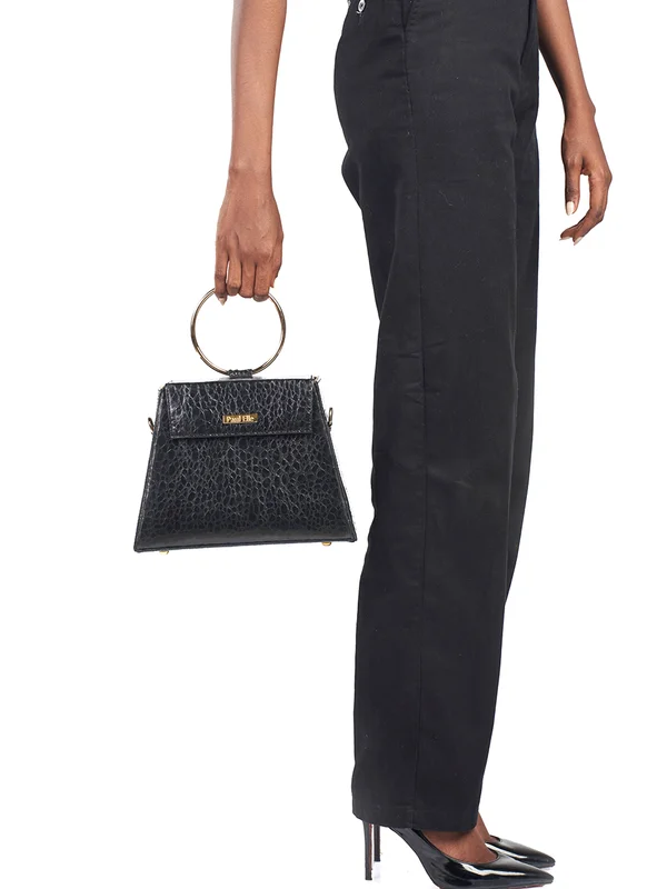 LADY D BAG CROCO OCRE - View 3