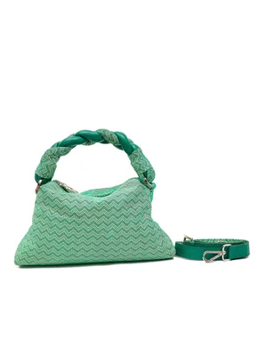 The Scarlett in Mix green tribal leather