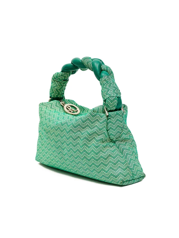 The Scarlett in Mix green tribal leather - View 2