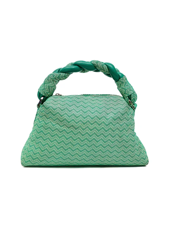 The Scarlett in Mix green tribal leather - View 4